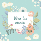 C&eacute;l&eacute;bration florale pour les nouveaux mari&eacute;s